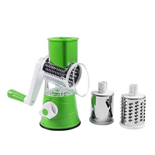 3 in 1 Table Top Drum Grater Stainless Steel Blades Use Easy Detachable Shredder