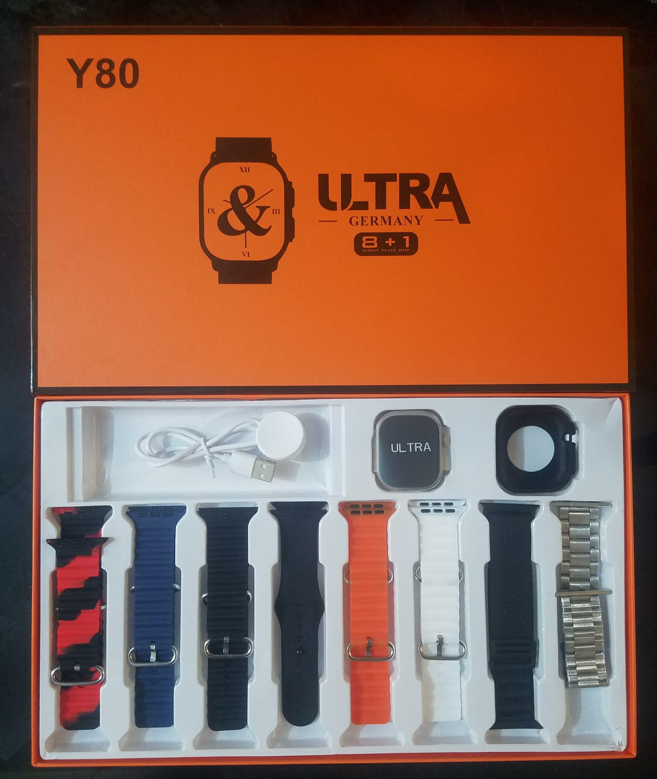 Different Beautiful Smart Watches with 7 in 1 Straps and 8 in 1 straps and 10 in 1 Straps ranges from Rs3300 to Rs3500.