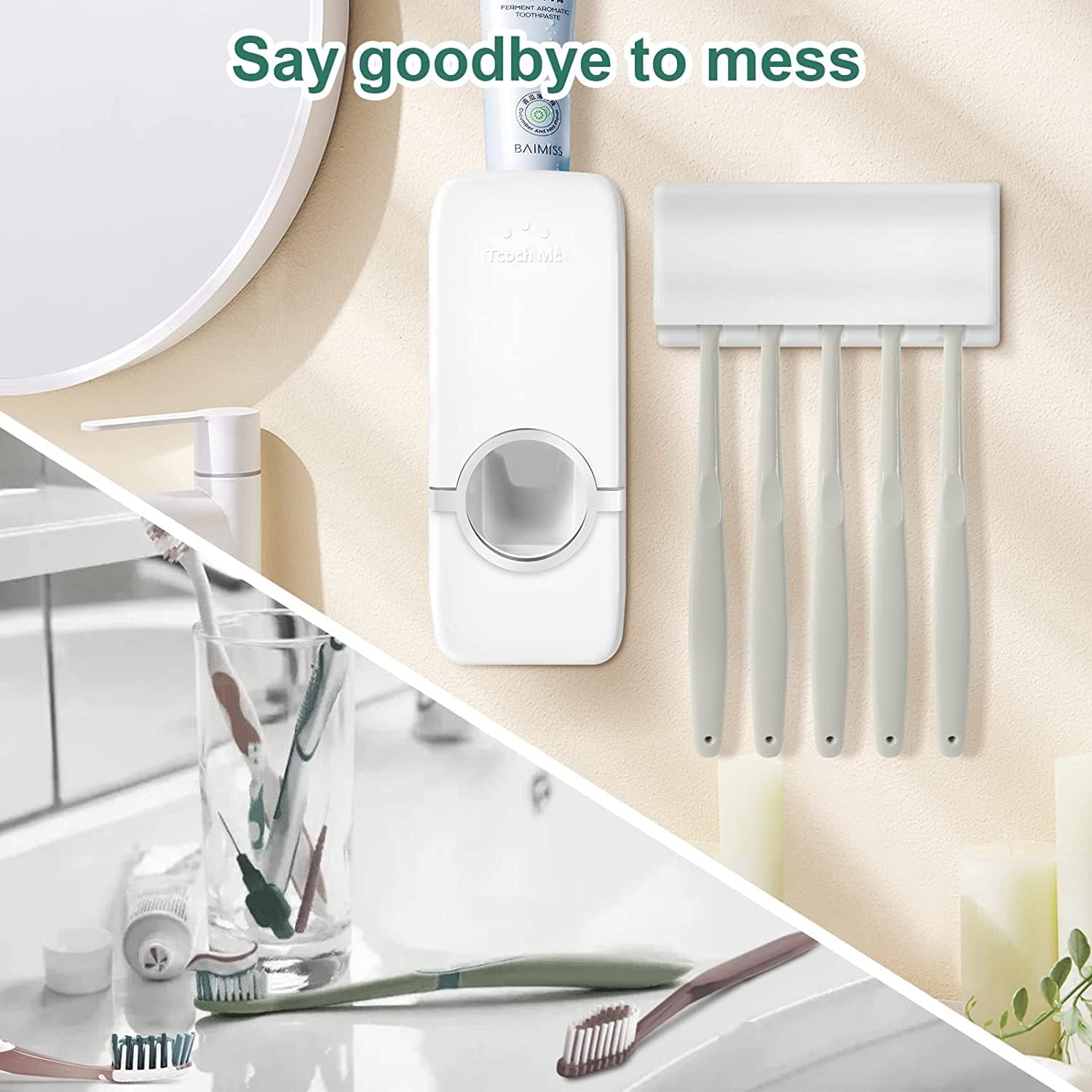 Toothbrush Holder Wall Mounted