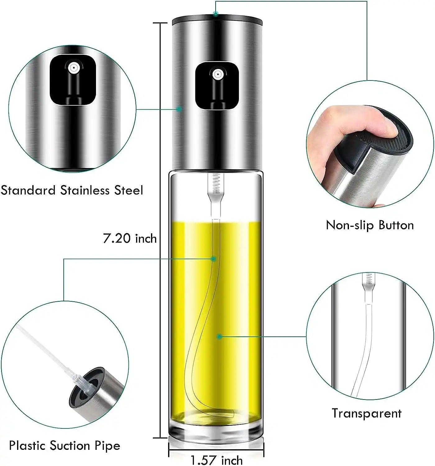 Oil Sprayer for Cooking, Salad, BBQ, Kitchen Baking