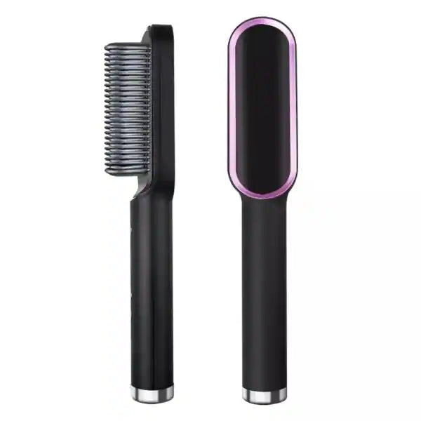 Hair Straightening Iron Brush