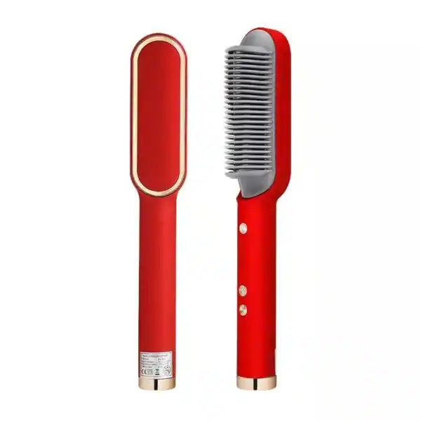 Hair Straightening Iron Brush